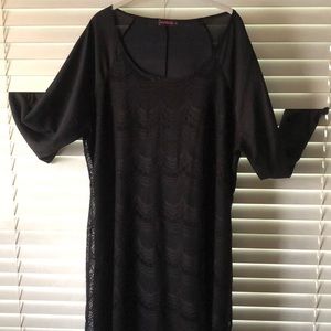 🖤🤍 Black lace long sleeve flapper dress 🤍🖤